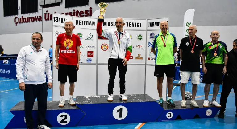 13. Uluslararası Veteran Masa Tenisi Turnuvası sona erdi