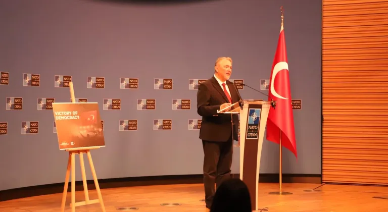 15 Temmuz şehitleri NATO Karargahı'nda düzenlenen törenle anıldı