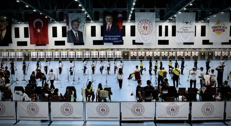 15 Yaş Altı Okçuluk Ligi Türkiye Finalleri, Samsun'da başladı