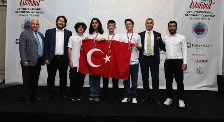 22. Uluslararası Coğrafya Olimpiyatı'nda madalyalar sahiplerini buldu