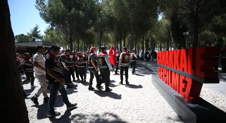 250 motosikletli Çanakkale'de buluştu