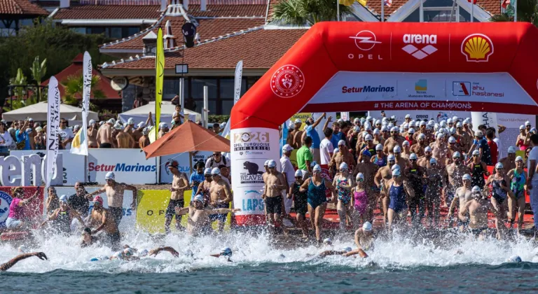 27. Uluslararası Arena AquaChallenge Yüzme Şampiyonası'nın Marmaris etabı tamamlandı