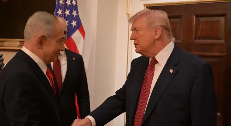 ABD Başkanı Trump ile İsrail Başbakanı Netanyahu arasındaki görüşme başladı