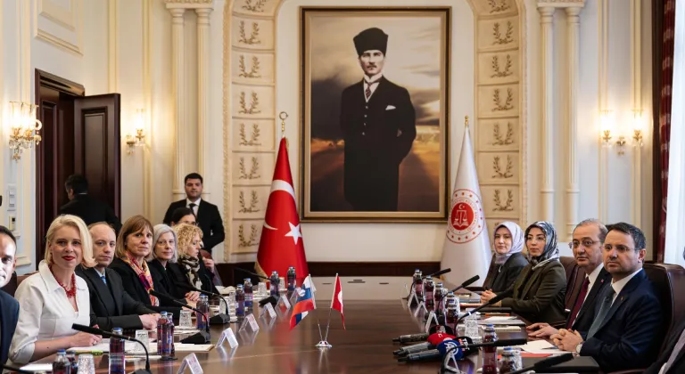 Adalet Bakanı Gürlek, Slovenya Ulusal Meclis Başkanı Klakocar Zupancic ile görüştü