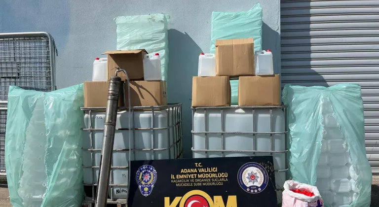 Adana'da kaçak 2 bin 150 litre etil alkol ele geçirildi