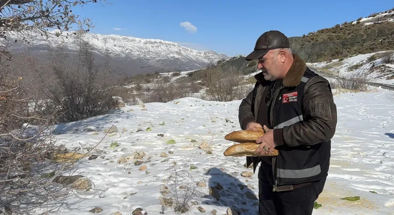 Adıyaman'da yaban hayvanları için doğaya yem bırakıldı