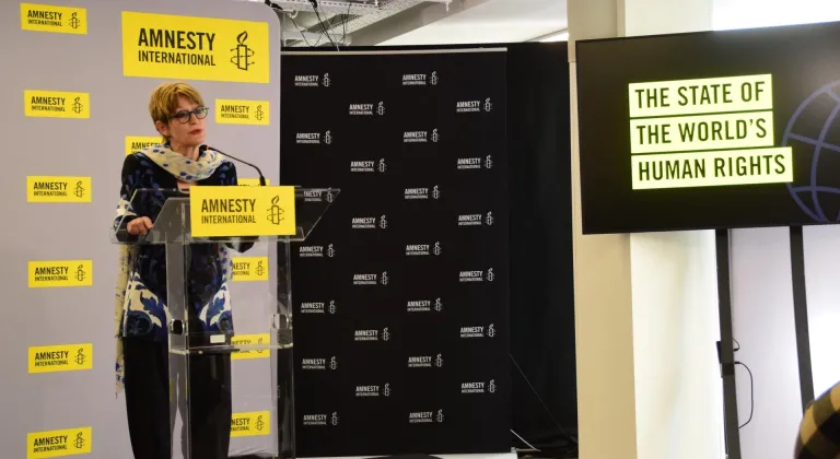 Af Örgütü Genel Sekreteri Callamard, bazı ülkelerin insan haklarının temellerini sarstığını belirtti