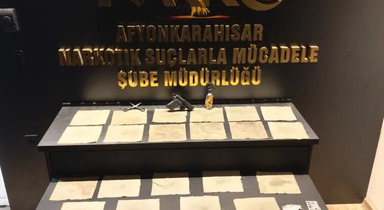 Afyonkarahisar'da uyuşturucu operasyonunda yakalanan 3 şüpheli tutuklandı