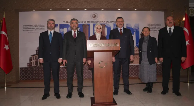 Aile ve Sosyal Hizmetler Bakanı Göktaş, Erzurum Valiliğini ziyaret etti