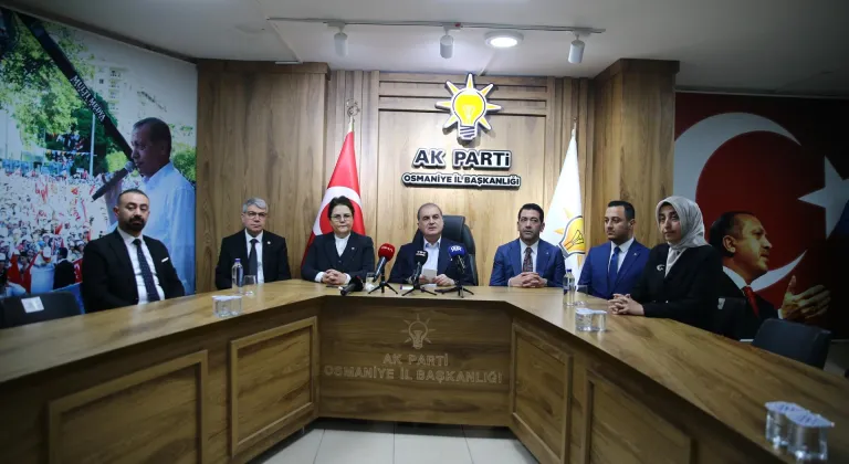 AK Parti Sözcüsü Ömer Çelik partisinin Osmaniye İl Başkanlığı'nda konuştu: (1)