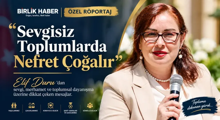 Aksaray Valisi Murat Duru’nun eşi Elif Duru: Sevgisiz toplumlarda nefret çoğalır