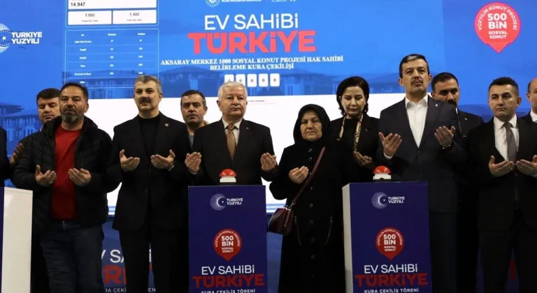 Aksaray’da TOKİ kurası çekildi: 2 bin 353 aile ev hayaline kavuştu