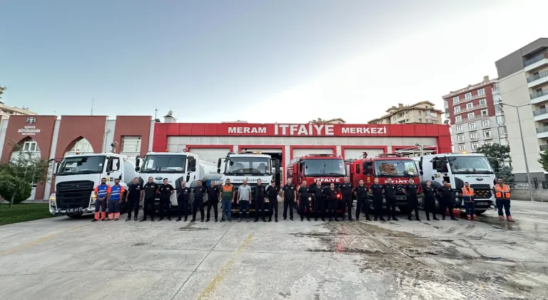 Antalya'daki orman yangınına müdahale için Konya'dan destek ekip gönderildi