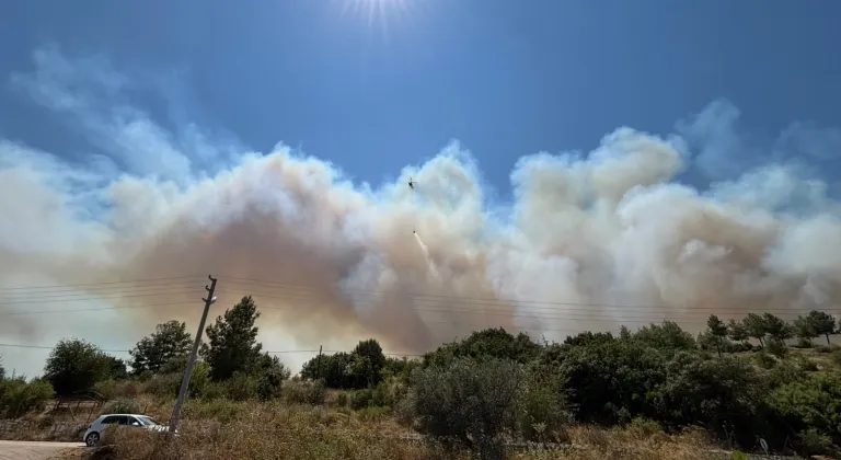 Antalya'nın Kumluca ilçesinde orman yangını çıktı