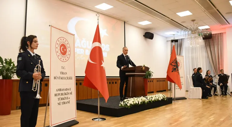 Arnavutluk'ta 30 Ağustos Zafer Bayramı resepsiyonu düzenlendi