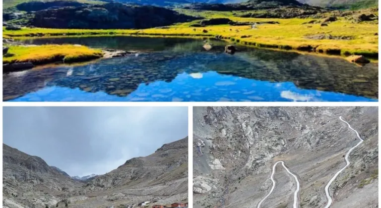 Artabel Gölleri Tabiat Parkı’nda ulaşımı kolaylaştıracak beton yol çalışmaları devam ediyor.