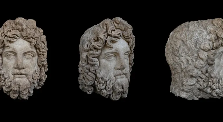 Aspendos Antik Kenti'nde "sağlık tanrısı Asklepios"un 1800 yıllık heykeli bulundu