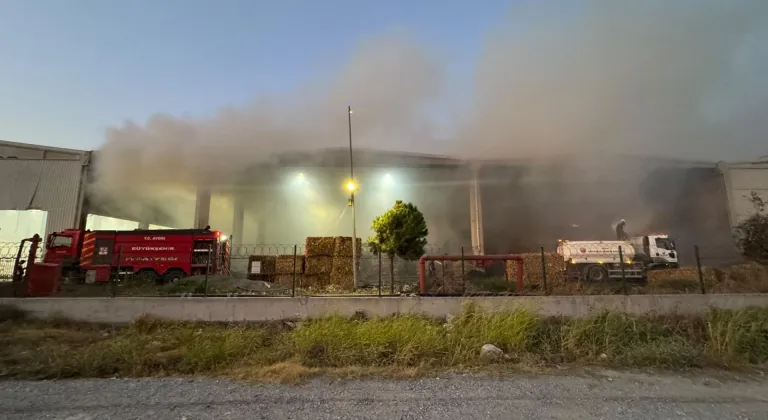 Aydın'da bir fabrikada yangın çıktı