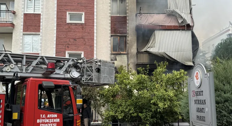 Aydın'da evde çıkan yangın söndürüldü
