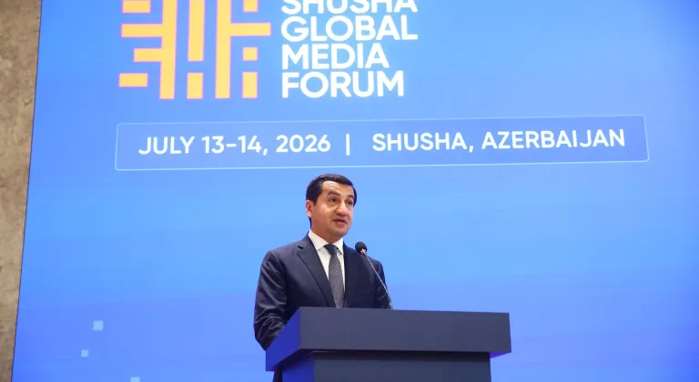 Azerbaycan Cumhurbaşkanı Müşaviri Hacıyev, 4. Şuşa Global Media Forumu'nda konuştu: