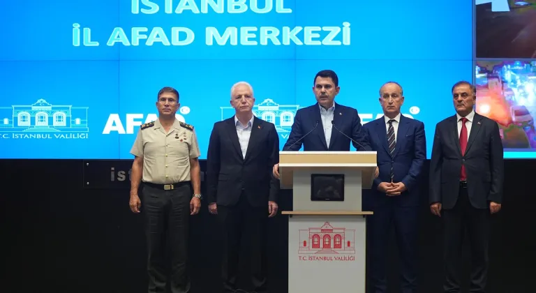 Bakan Kurum, İstanbul Afet Koordinasyon Toplantısı sonrası konuştu: