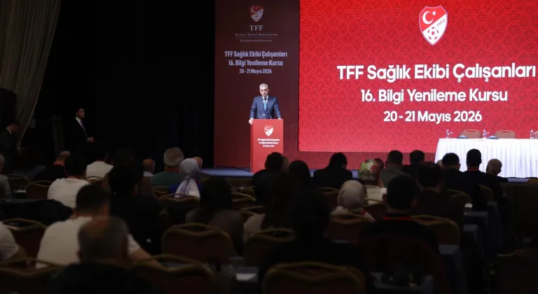 Bakan Memişoğlu, "TFF Sağlık Ekibi Çalışanları 16. Bilgi Yenileme Kursu" programında konuştu:
