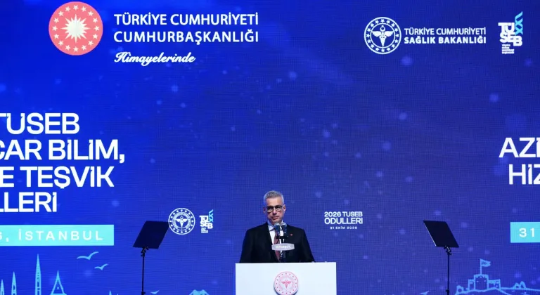 Bakan Memişoğlu, TÜSEB Aziz Sancar Bilim, Hizmet ve Teşvik Ödülleri Töreni'nde konuştu: