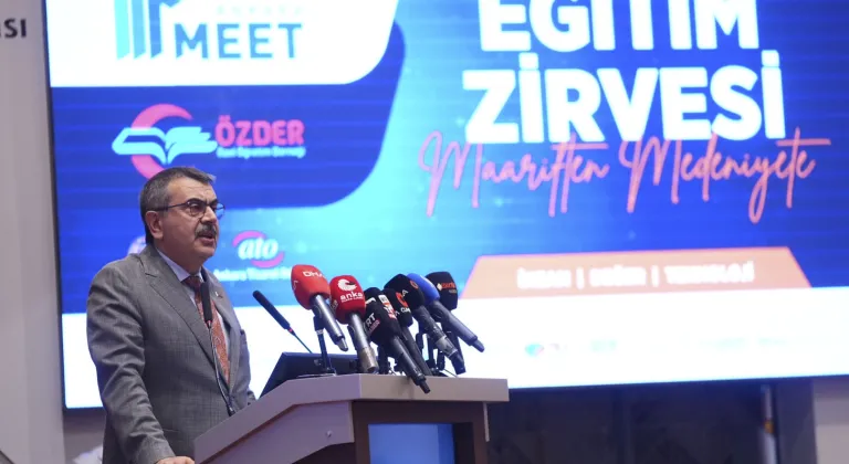 Bakan Tekin, "Maarif'ten Medeniyete Eğitim Zirvesi" programında konuştu: