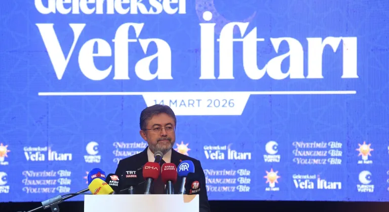 Bakan Yumaklı, Kahramanmaraş'ta "Vefa İftarı"nda konuştu: