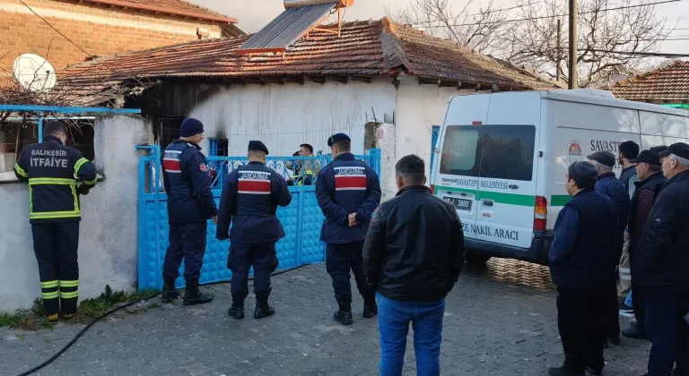 Balıkesir'de evde çıkan yangında 1 kişi öldü