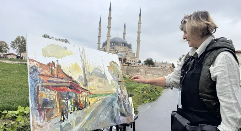 Balkan ressamları Selimiye'yi resmetti