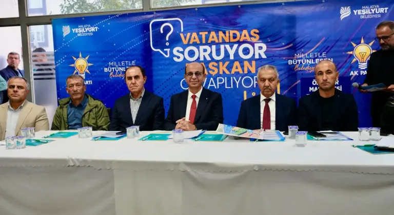 Başkan Geçit, Özalper Mahallesi sakinlerinin taleplerini dinledi