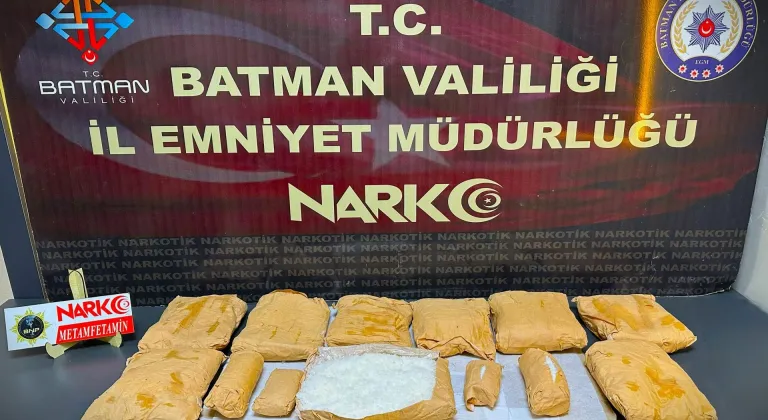 Batman'da 8,5 kilogram sentetik uyuşturucuyla yakalanan şüpheli tutuklandı