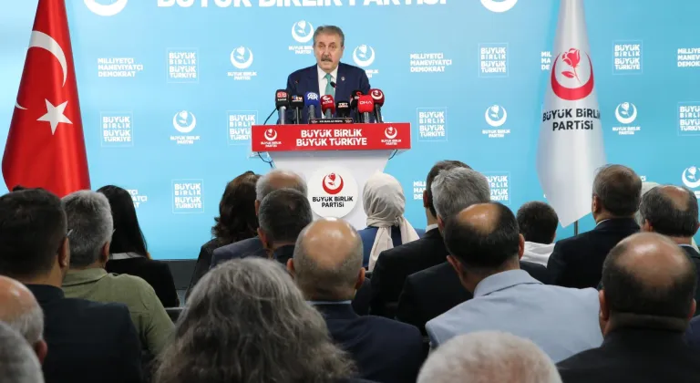 BBP Genel Başkanı Destici, basın toplantısı düzenledi: