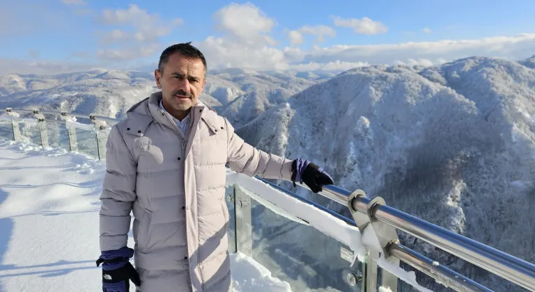 Beyaza bürünen Samanlı Dağları, kış safarisi yapmak isteyenleri ağırladı