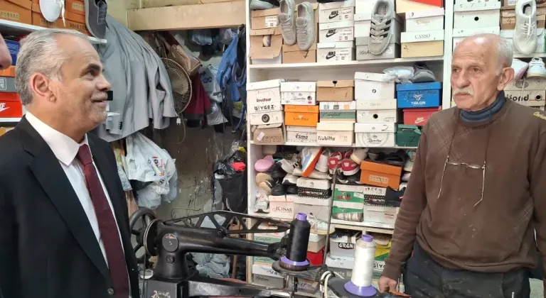 Beypazarı Müftüsü Süsün’den esnafa ziyaret