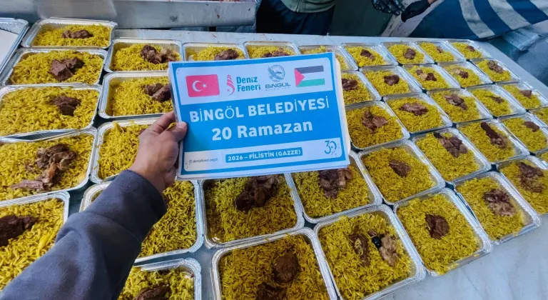 Bingöl Belediyesi Gazze'de her gün 1000 kişiye iftar veriyor