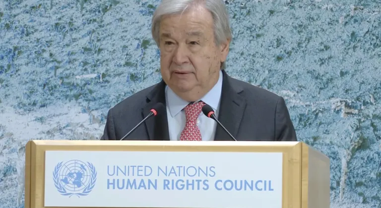 BM Genel Sekreteri Guterres, BM İnsan Hakları Konseyinin 61. Oturumunun açılışında konuştu: