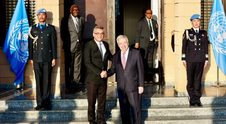 BM Genel Sekreteri Guterres, Erhürman ve Hristodulidis ile akşam yemeğinde bir araya geldi