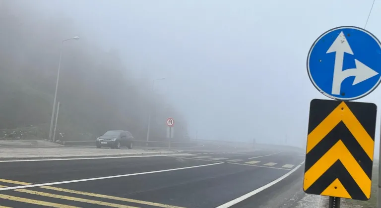 Bolu Dağı'nda sis etkili oldu