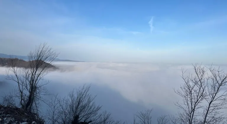 Bolu Dağı'nda sis etkili oldu