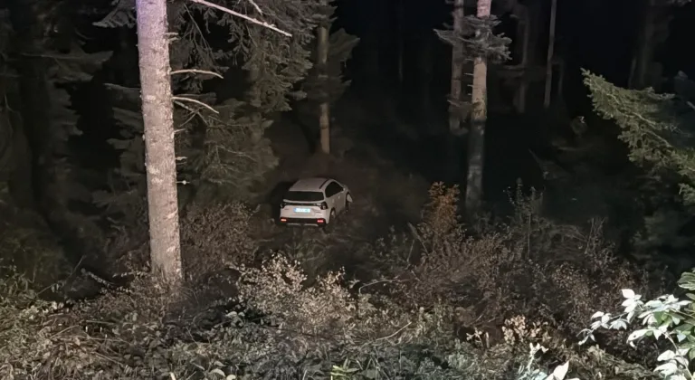 Bolu'da uçuruma yuvarlanan cipteki 4 kişi yaralandı