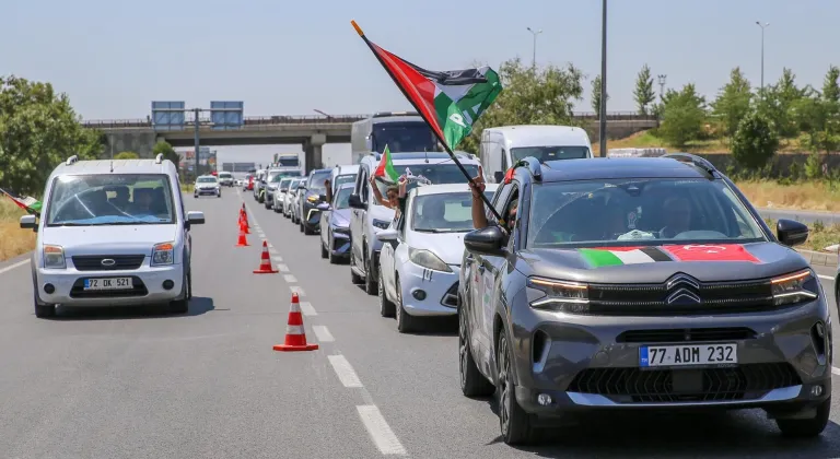 Bosna Hersek'ten yola çıkan "Filistin Konvoyu" Diyarbakır'a ulaştı