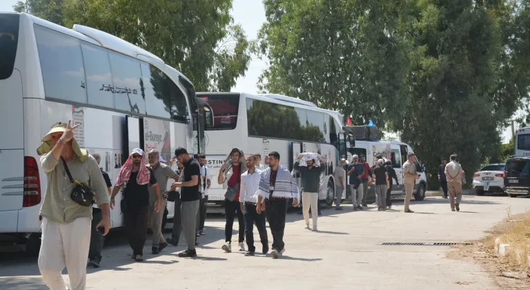 Bosna Hersek'ten yola çıkan "Filistin Konvoyu" Habur Sınır Kapısı'na ulaştı