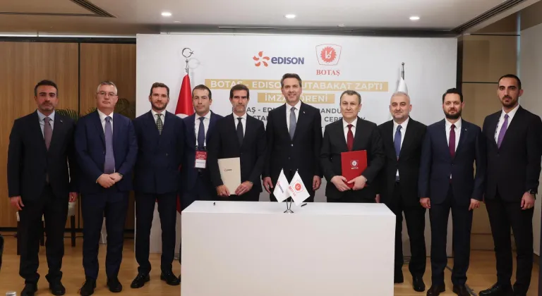 BOTAŞ ile İtalyan enerji şirketi Edison'dan doğal gaz ve LNG işbirliği için mutabakat zaptı