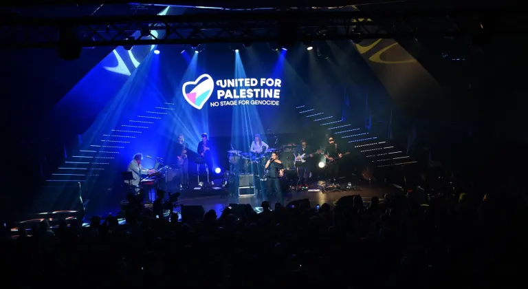 Brüksel'de İsrail'in katılımına tepki için Eurovision'a alternatif konser düzenlendi