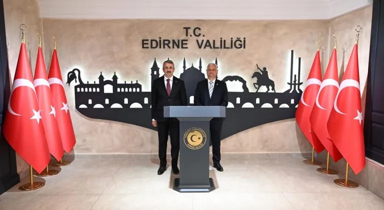 Bulgaristan Cumhuriyeti İçişleri Bakanı Dechev, Edirne Valisi Yunus Sezer’i ziyaret etti