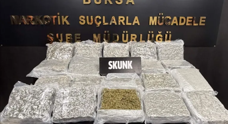 Bursa'da 45 kilogram esrar ele geçirildi