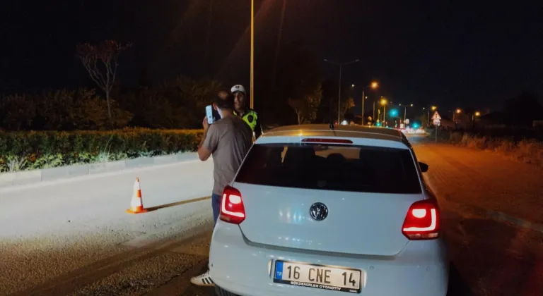 Bursa'da alkollü araç kullanan sürücünün ehliyetine 2 yıl süreyle el konuldu