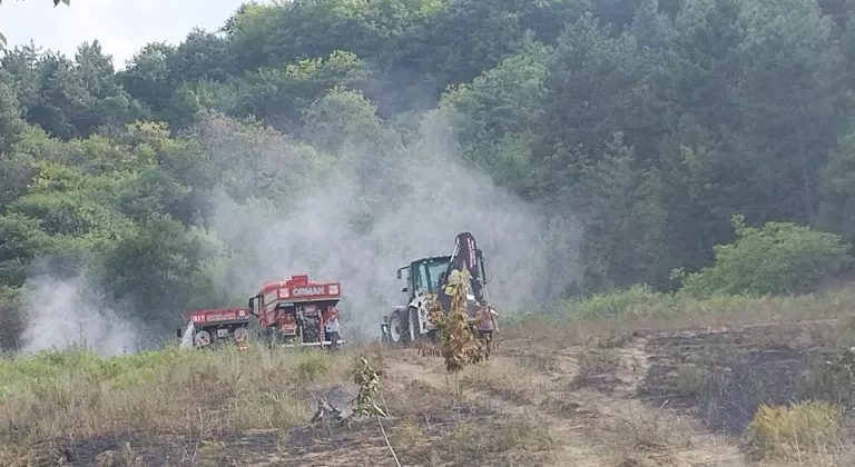 Bursa'da çıkan orman yangınına müdahale ediliyor